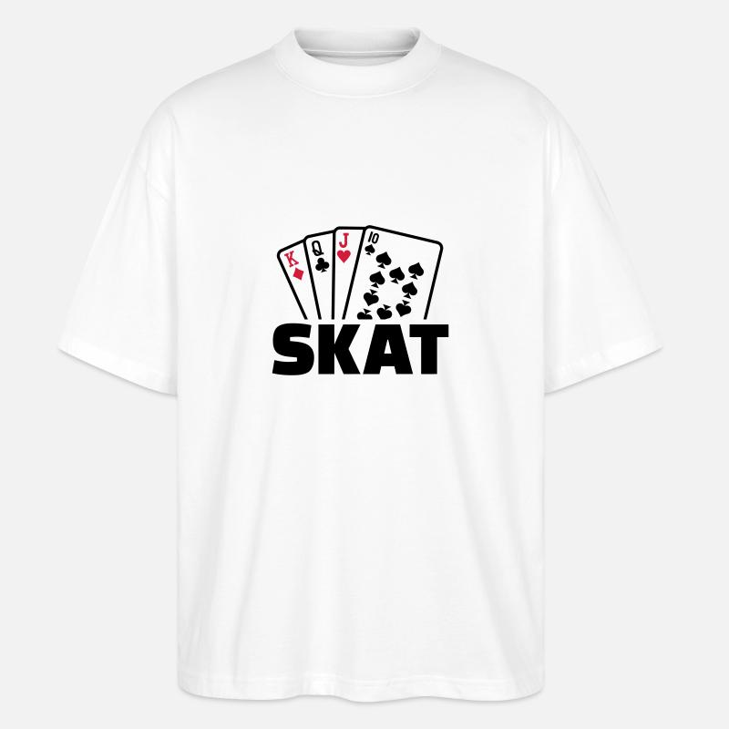 Skat - Stanley/Stella Oversized Unisex Bio T-Shirt Blaster 2.0 - Weiß