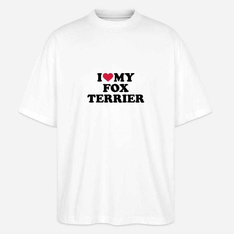 Foxterrier - Stanley/Stella Oversized Unisex Bio T-Shirt Blaster 2.0 - Weiß