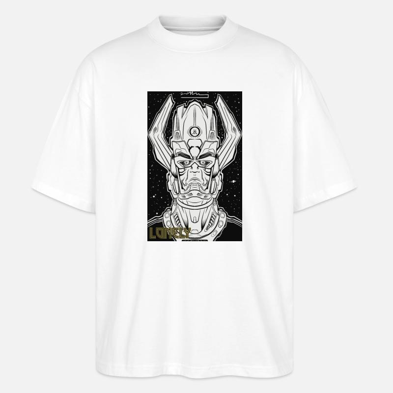 Lonely - Stanley/Stella Oversized Unisex Bio T-Shirt Blaster 2.0 - Weiß