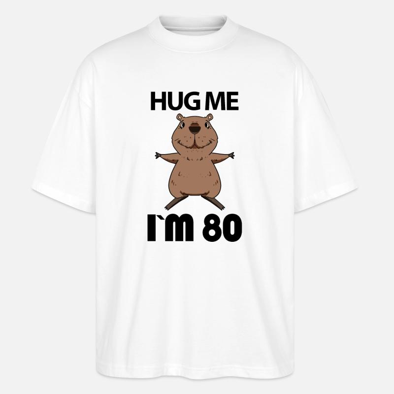 80 ans - 80 ans - Hug - T-shirt bio Blaster 2.0 coupe oversize Stanley/Stella Unisexe - blanc