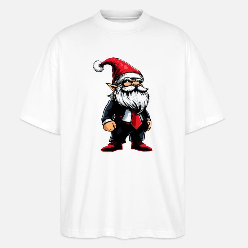 Gnome Noël Gnome - T-shirt bio Blaster 2.0 coupe oversize Stanley/Stella Unisexe - blanc