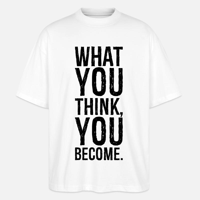 was du glaubst zu werden - Stanley/Stella Oversized Unisex Bio T-Shirt Blaster 2.0 - Weiß