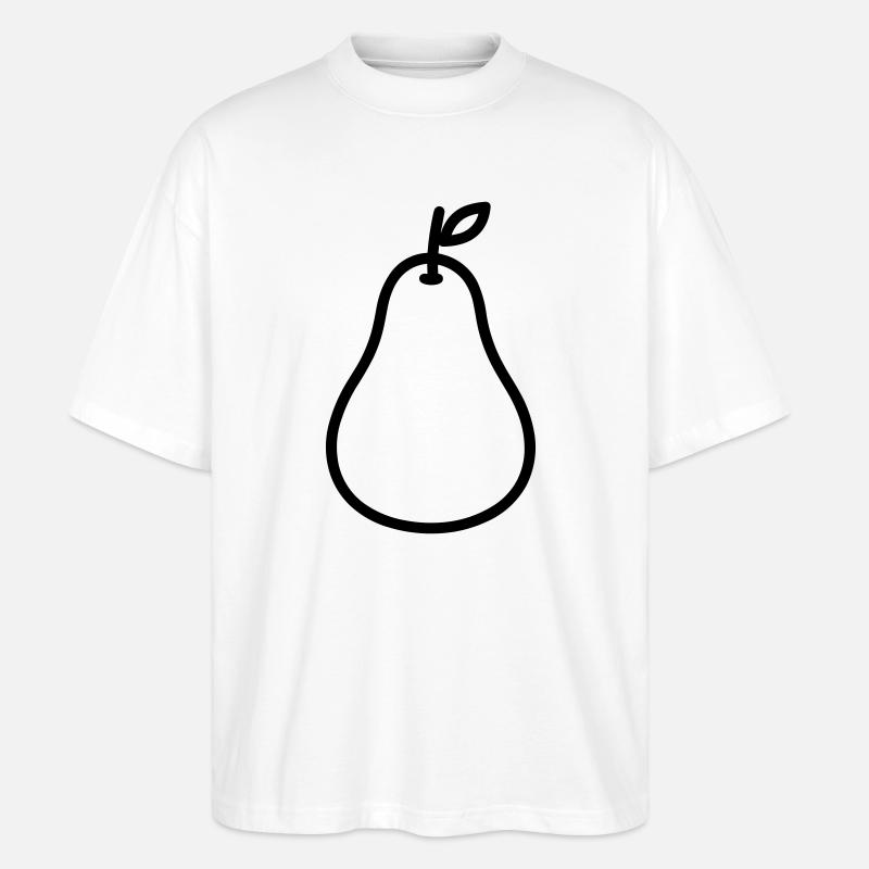 Birne - Stanley/Stella Oversized Unisex Bio T-Shirt Blaster 2.0 - Weiß