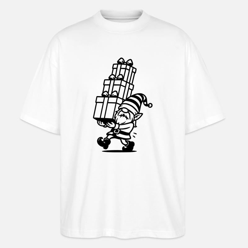 wichtel geschenke - Stanley/Stella Oversized Unisex Bio T-Shirt Blaster 2.0 - Weiß