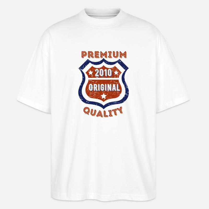 Qualité premium 2010 - T-shirt bio Blaster 2.0 coupe oversize Stanley/Stella Unisexe - blanc