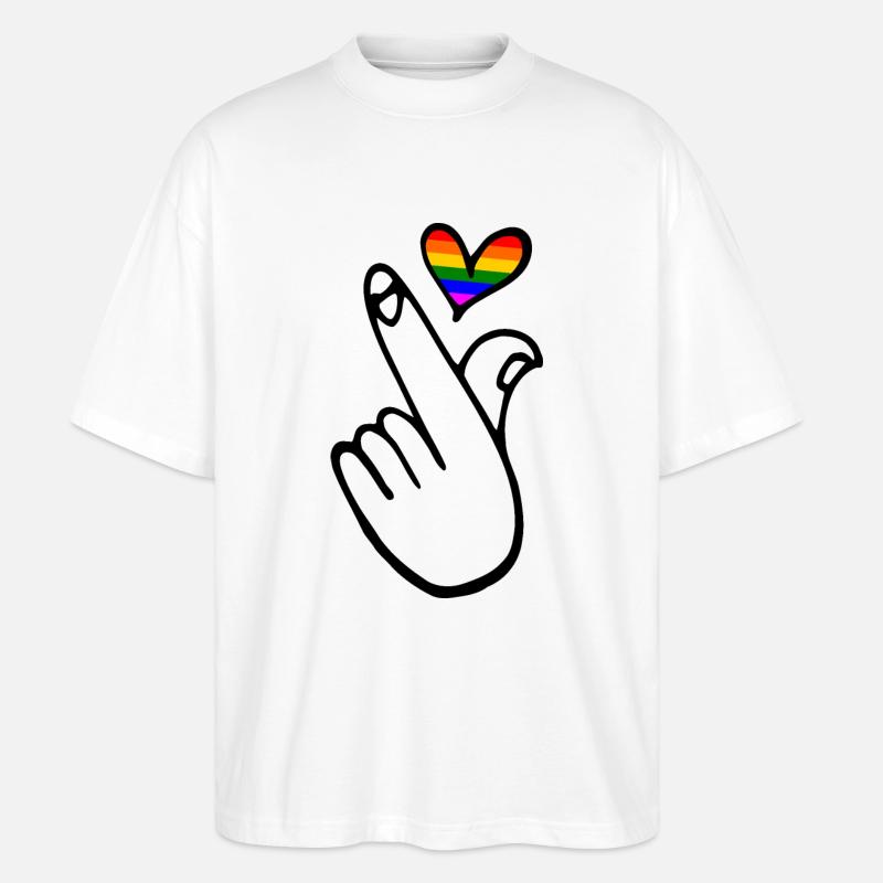 Lgbtq - Stanley/Stella Oversized Unisex Bio T-Shirt Blaster 2.0 - Weiß