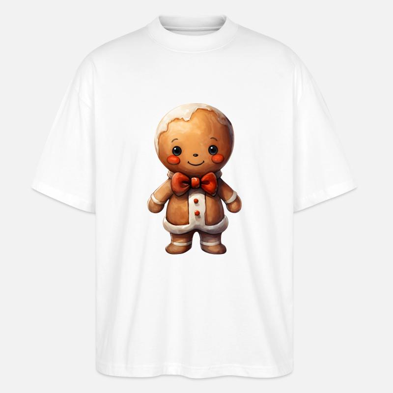 Lebkuchenmann - Stanley/Stella Oversized Unisex Bio T-Shirt Blaster 2.0 - Weiß