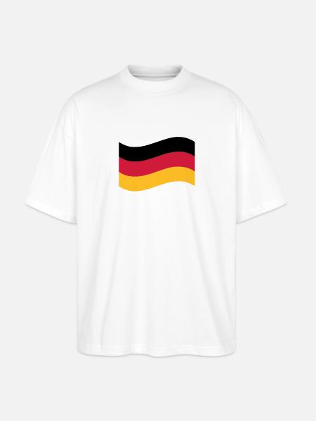 Deutschland - Stanley/Stella Oversized Unisex Bio T-Shirt Blaster 2.0 - Weiß