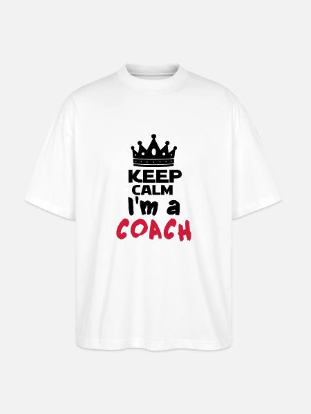 I'm a coach - T-shirt bio Blaster 2.0 coupe oversize Stanley/Stella Unisexe - blanc