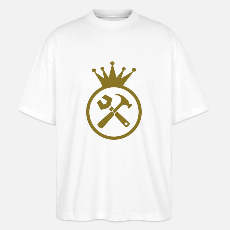 Maneuver / Builder / Manöver / Manoeuvre - Stanley/Stella Oversized Unisex Organic T-shirt Blaster 2.0 - white