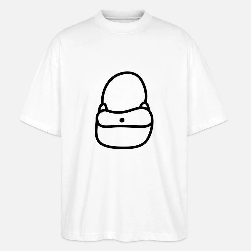 Handtasche - Line - Stanley/Stella Oversized Unisex Bio T-Shirt Blaster 2.0 - Weiß