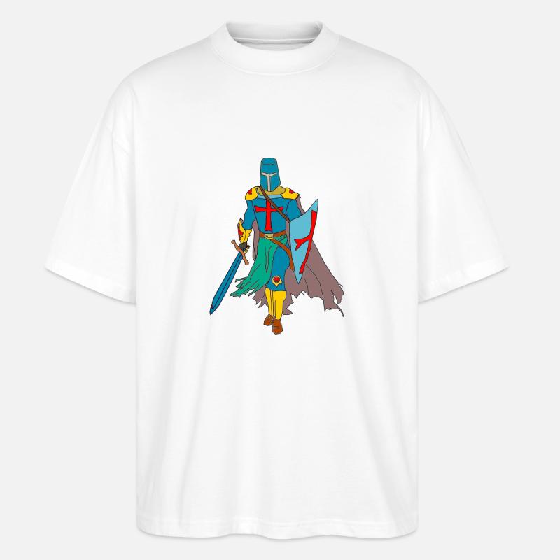 Ritter - Stanley/Stella Oversized Unisex Bio T-Shirt Blaster 2.0 - Weiß