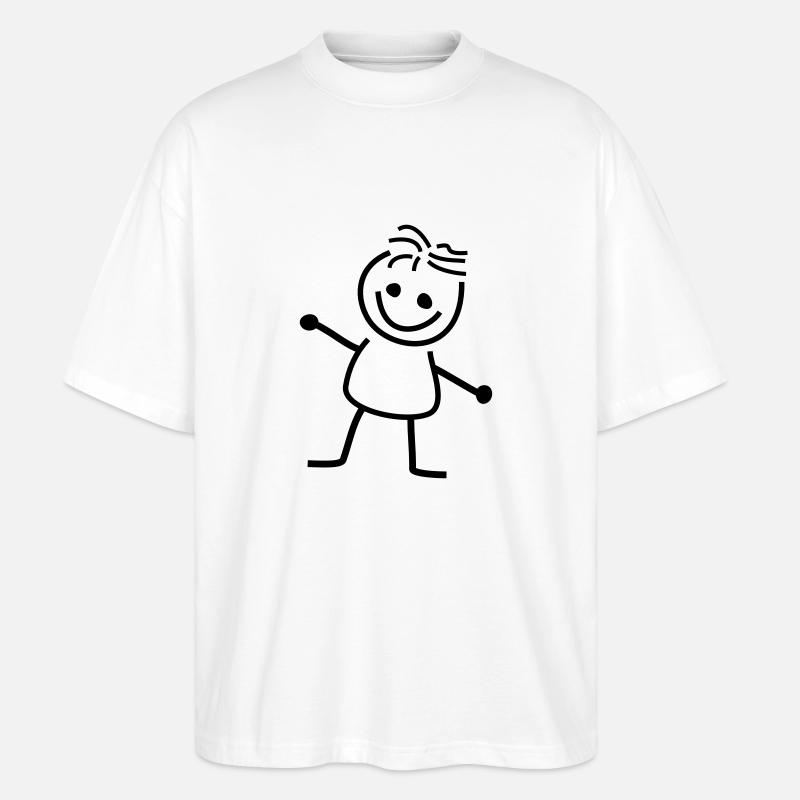 Basic Fred - Stanley/Stella Oversized Unisex Bio T-Shirt Blaster 2.0 - Weiß