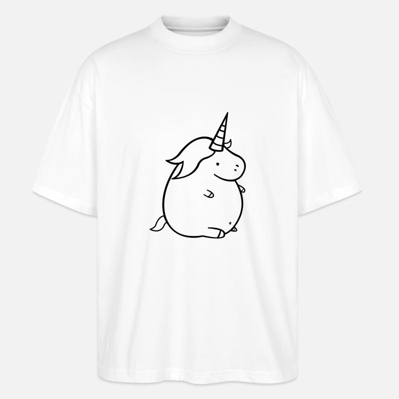 fat_unicorn - Stanley/Stella Oversized Unisex Bio T-Shirt Blaster 2.0 - Weiß
