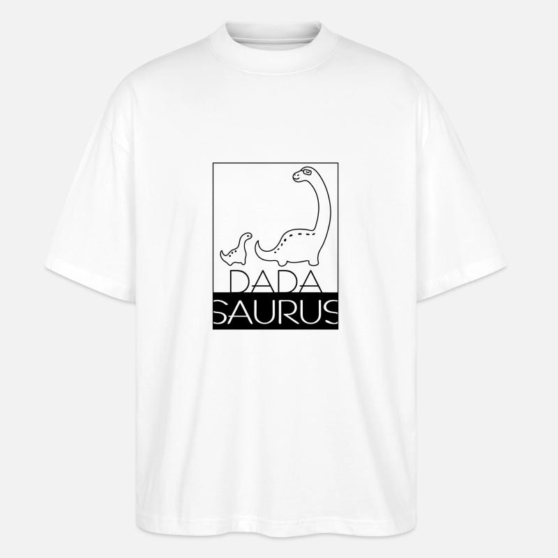 Dadasaurus - Stanley/Stella Oversized Unisex Bio T-Shirt Blaster 2.0 - Weiß