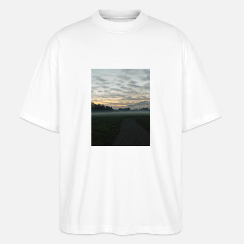 Abendstimmung - Stanley/Stella Oversized Unisex Bio T-Shirt Blaster 2.0 - Weiß