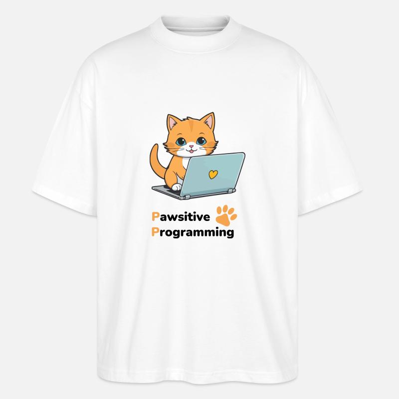 Programmation Pawsitive - T-shirt bio Blaster 2.0 coupe oversize Stanley/Stella Unisexe - blanc