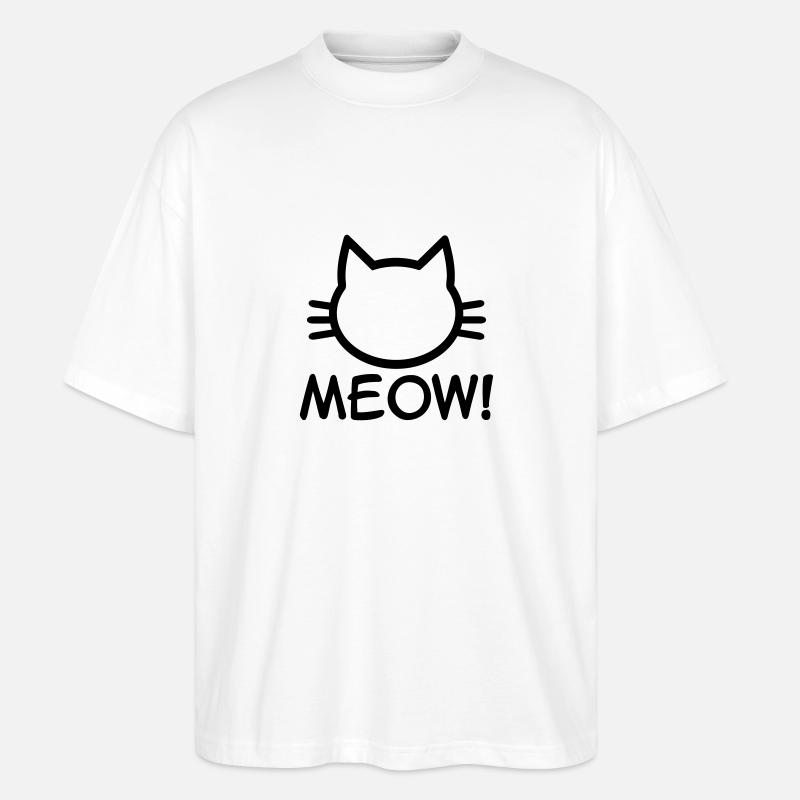Meow Chat - T-shirt bio Blaster 2.0 coupe oversize Stanley/Stella Unisexe - blanc