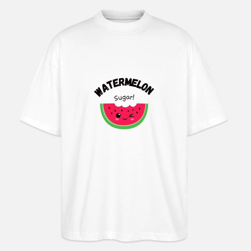 Watermelon sugar! - Stanley/Stella Oversized Unisex Bio T-Shirt Blaster 2.0 - Weiß