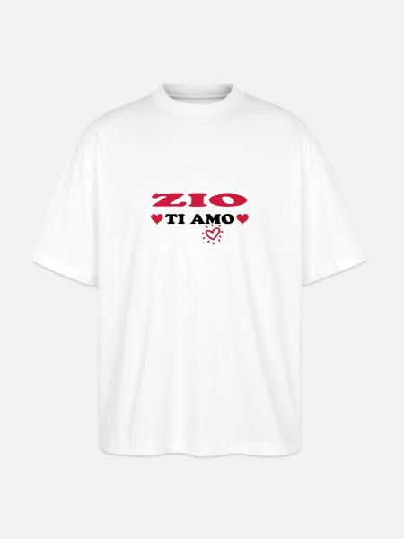 Zio ti amo - Stanley/Stella Oversized Unisex Organic T-shirt Blaster 2.0 - white
