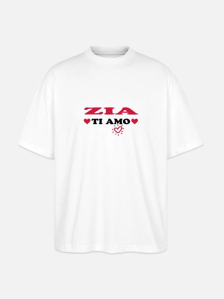 Zia ti amo - Stanley/Stella Oversized Unisex Organic T-shirt Blaster 2.0 - white