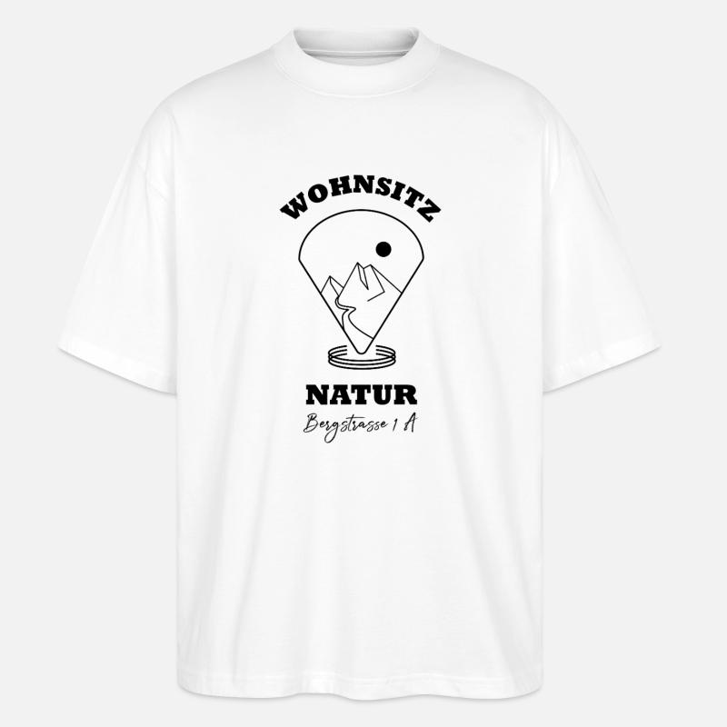 Wohnsitz Natur  - Stanley/Stella Oversized Unisex Bio T-Shirt Blaster 2.0 - Weiß