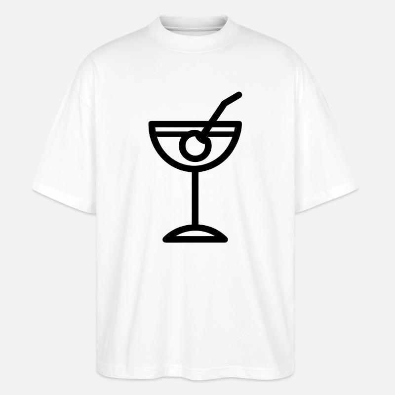 Cocktail - Stanley/Stella Oversized Unisex Bio T-Shirt Blaster 2.0 - Weiß
