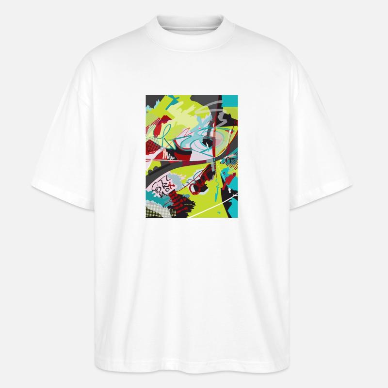 OUT off Control - Stanley/Stella Oversized Unisex Bio T-Shirt Blaster 2.0 - Weiß