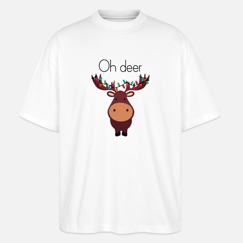 Oh deer! - Stanley/Stella Oversized Unisex Bio T-Shirt Blaster 2.0 - Weiß