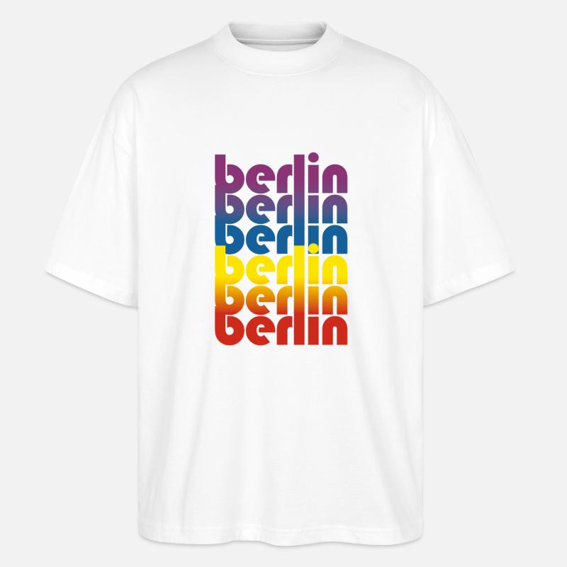 Berlin Berlin - Stanley/Stella Oversized Unisex Bio T-Shirt Blaster 2.0 - Weiß