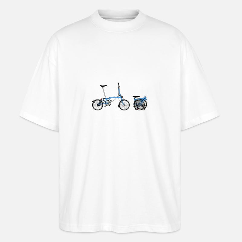 Brompton vélo - T-shirt bio Blaster 2.0 coupe oversize Stanley/Stella Unisexe - blanc