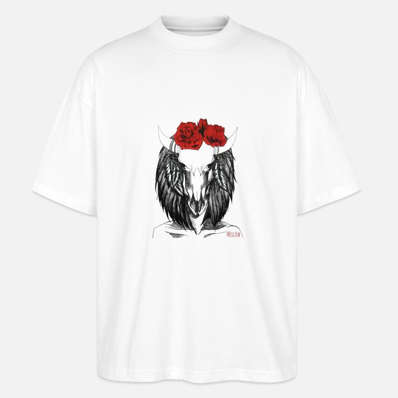 Sternzeichen -Taurus - Stanley/Stella Oversized Unisex Bio T-Shirt Blaster 2.0 - Weiß