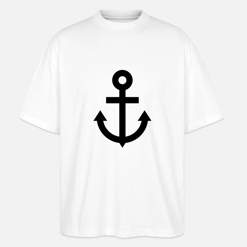 anchor - Stanley/Stella Oversized Unisex Bio T-Shirt Blaster 2.0 - Weiß