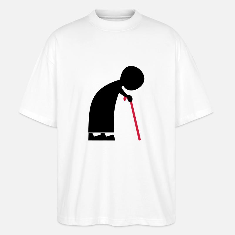 oma - Stanley/Stella Oversized Unisex Bio T-Shirt Blaster 2.0 - Weiß
