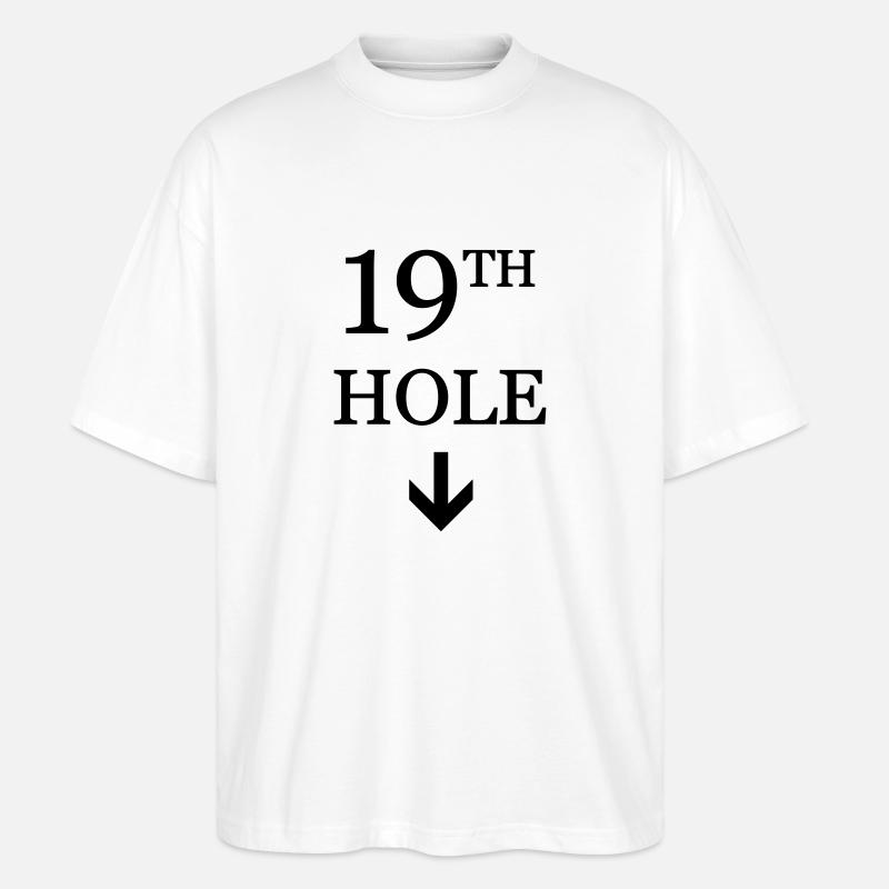 golf - Stanley/Stella Blaster 2.0 Økologisk Oversized Unisex T-skjorte - hvit
