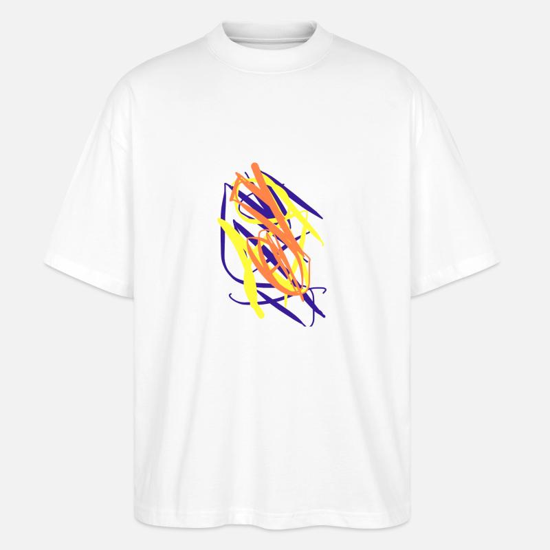 Abstract Abstrakt Abstrait - Stanley/Stella Oversized Unisex Bio T-Shirt Blaster 2.0 - Weiß
