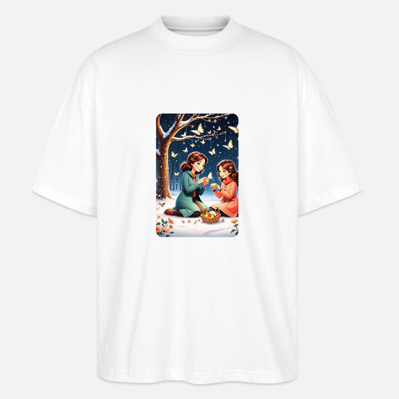 personalisiertes Design-Muttergeschenk - Stanley/Stella Oversized Unisex Bio T-Shirt Blaster 2.0 - Weiß