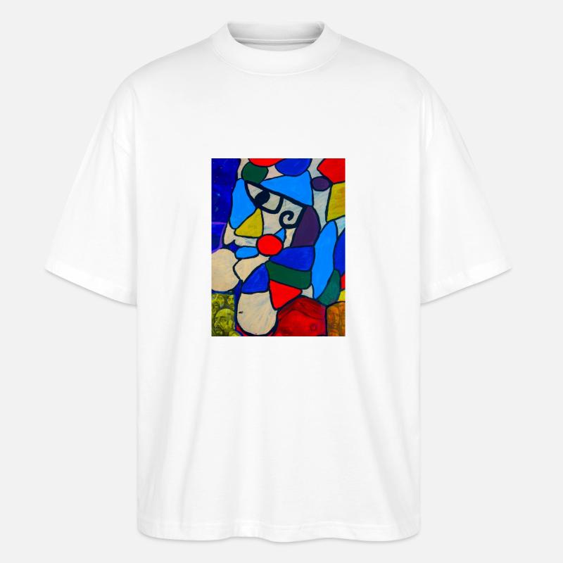 Kunstvolles Design - Stanley/Stella Oversized Unisex Bio T-Shirt Blaster 2.0 - Weiß