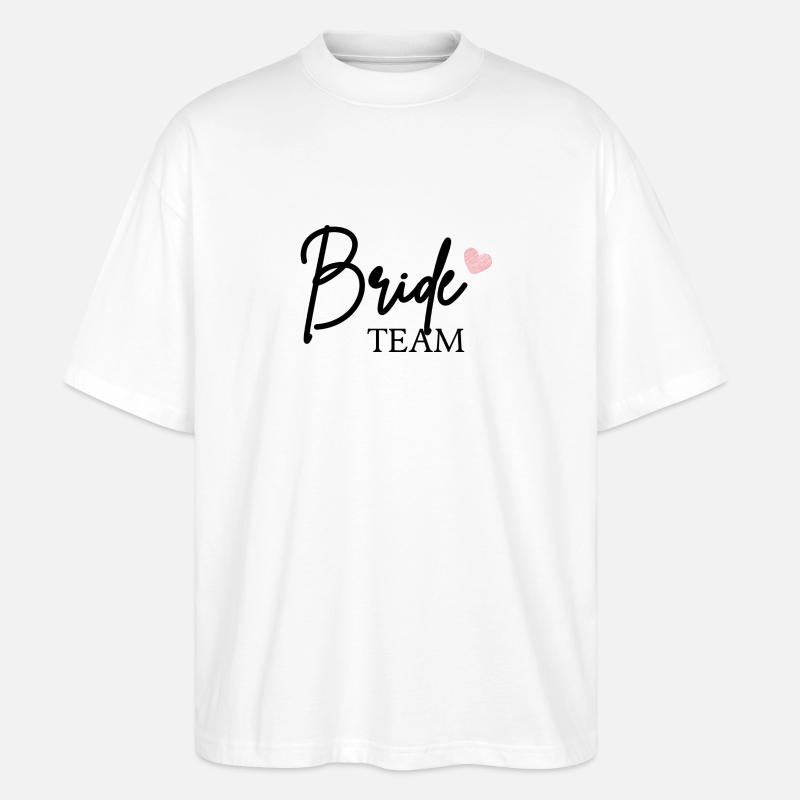 TeamBride - Stanley/Stella Oversized Unisex Bio T-Shirt Blaster 2.0 - Weiß