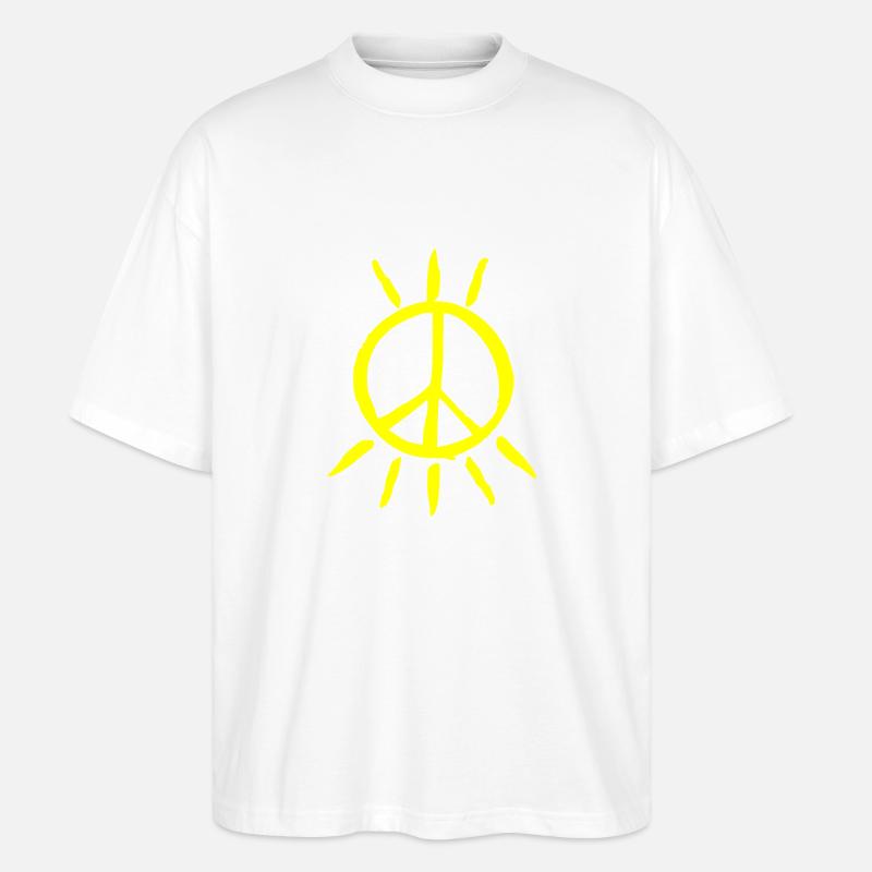 Peace - Stanley/Stella Oversized Unisex Bio T-Shirt Blaster 2.0 - Weiß