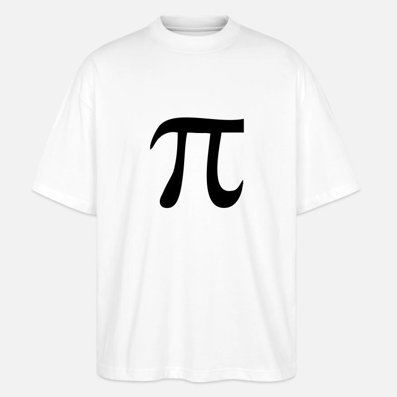 pi - Stanley/Stella Oversized Unisex Bio T-Shirt Blaster 2.0 - Weiß
