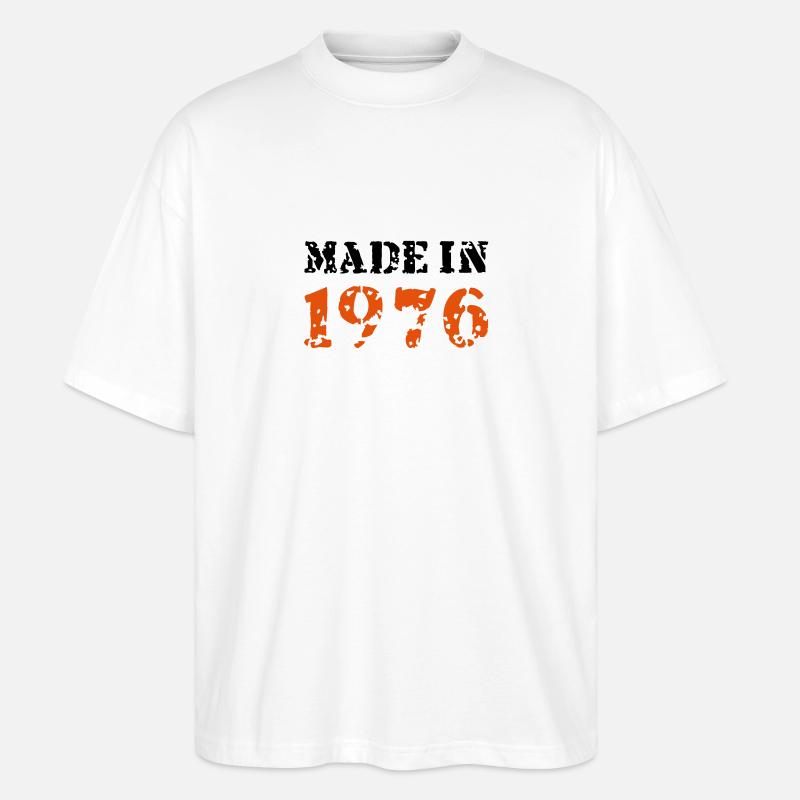 Made in 1976 - Stanley/Stella Oversized Unisex Bio T-Shirt Blaster 2.0 - Weiß