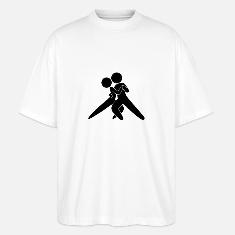 Tango Tänzer - Stanley/Stella Oversized Unisex Bio T-Shirt Blaster 2.0 - Weiß