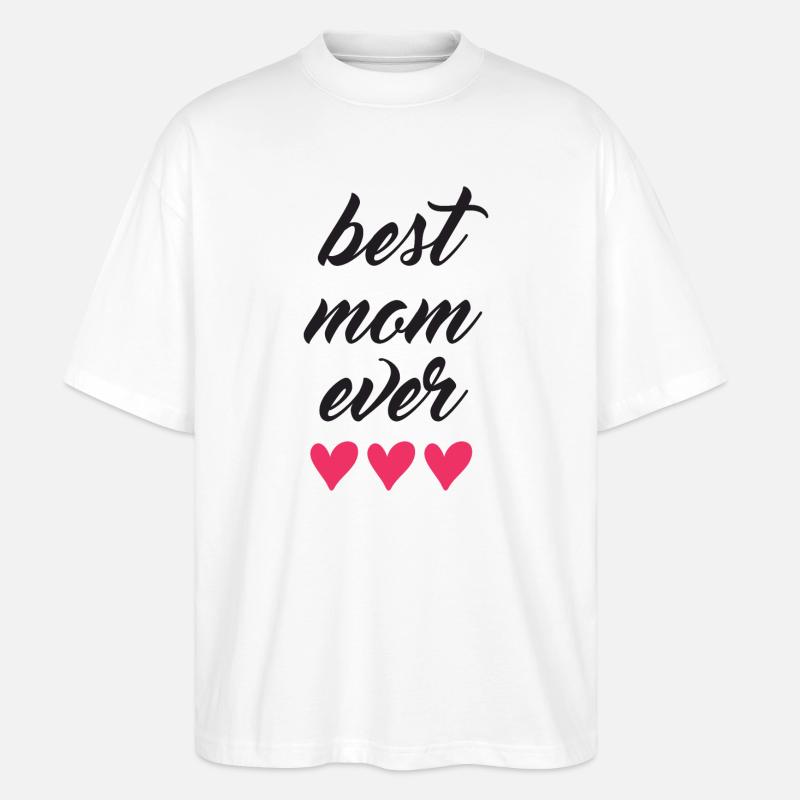 Beste Mutter aller Zeiten - Stanley/Stella Oversized Unisex Bio T-Shirt Blaster 2.0 - Weiß
