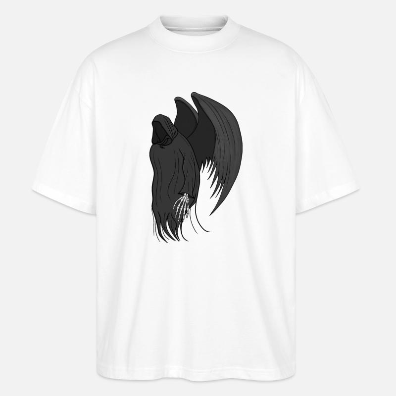 Der Tod wartet auf dich - Stanley/Stella Oversized Unisex Bio T-Shirt Blaster 2.0 - Weiß