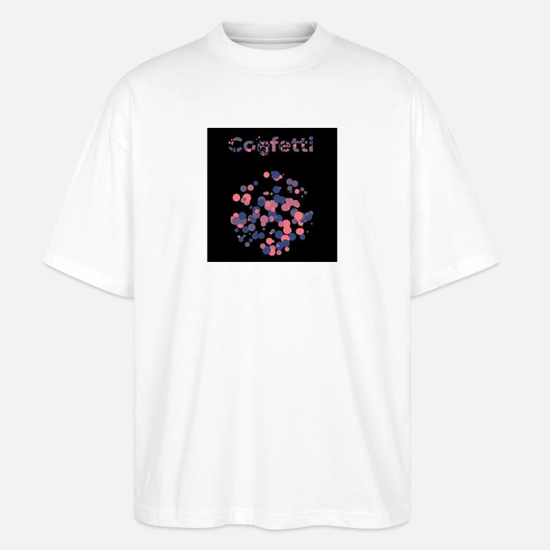 Konfetti - Stanley/Stella Oversized Unisex Bio T-Shirt Blaster 2.0 - Weiß