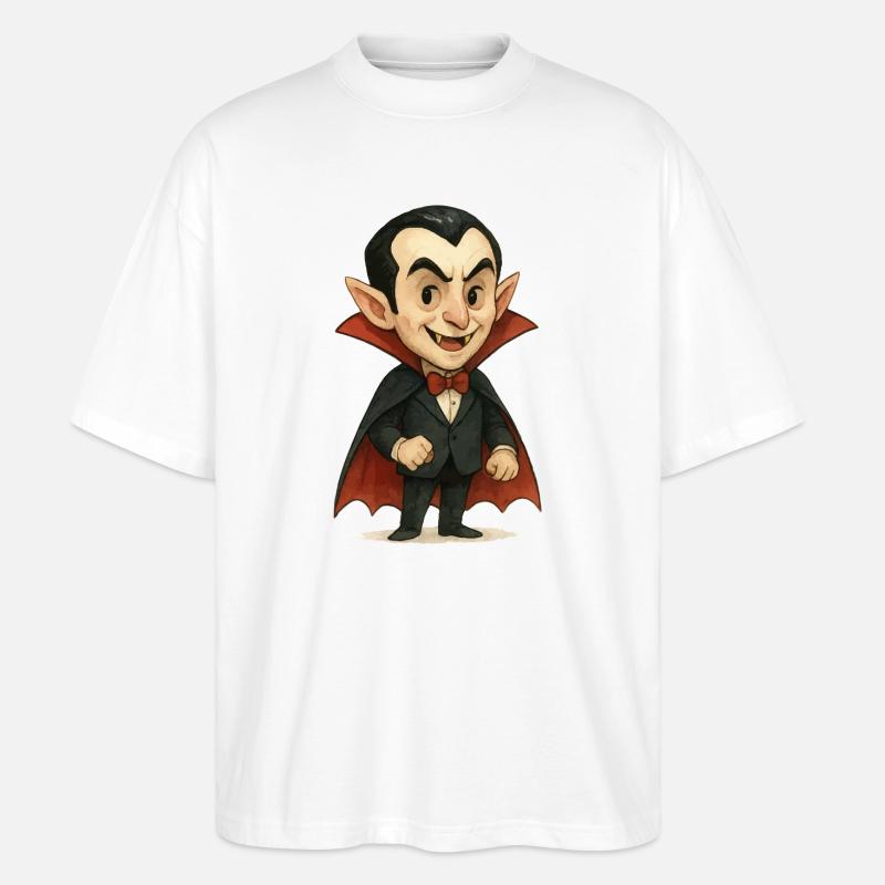 Vampir Comic - Stanley/Stella Oversized Unisex Bio T-Shirt Blaster 2.0 - Weiß