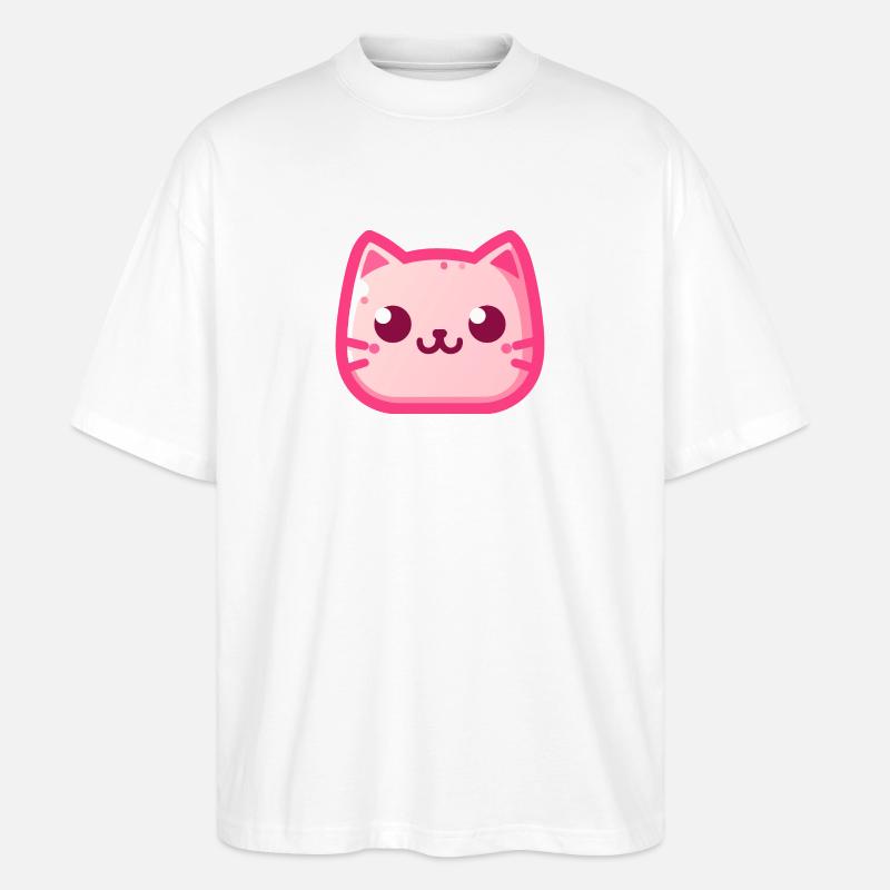 Chat mignon - T-shirt bio Blaster 2.0 coupe oversize Stanley/Stella Unisexe - blanc