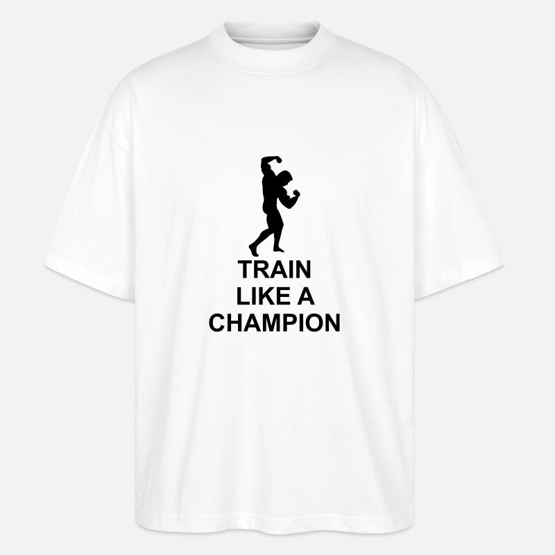 Train like a Champion - T-shirt bio Blaster 2.0 coupe oversize Stanley/Stella Unisexe - blanc