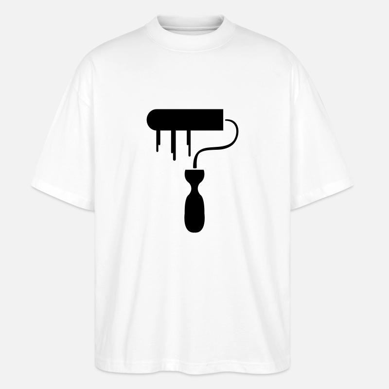 maler - Stanley/Stella Oversized Unisex Bio T-Shirt Blaster 2.0 - Weiß